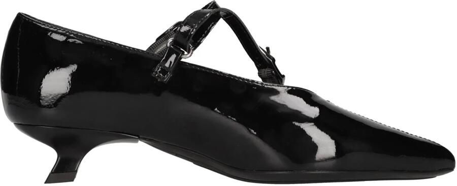 Poesie Veneziane Platte schoenen Zwart