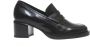 Poesie Veneziane Zwarte Geborstelde 50 Hak Loafers Black Dames - Thumbnail 1