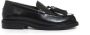 Poesie Veneziane Zwarte leren loafer met kwastjes Black Dames - Thumbnail 1
