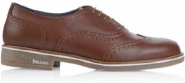 Pollini Bruine Heren Sneaker Comfortabel en Stijlvol