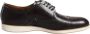 Pollini Donkerbruine Leren Derby Schoenen - Thumbnail 1