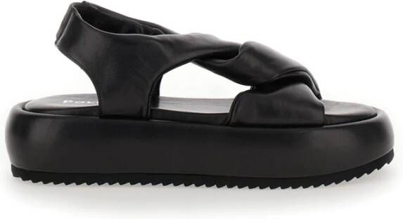 Pollini Flat Sandals Black Dames