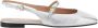 Pollini Grijze Slingback Ballerina Leren Vrouw Gray Dames - Thumbnail 1