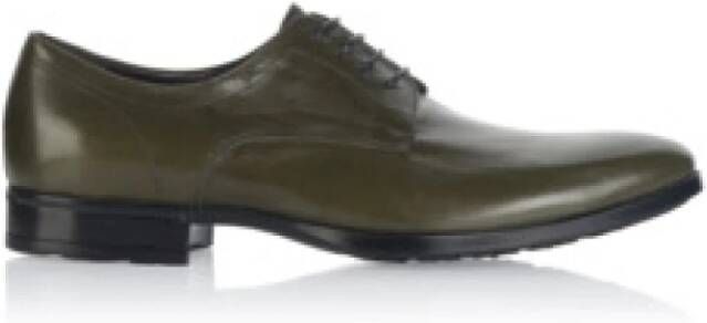 Pollini Groene herensneaker comfortabel en stijlvol
