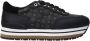 Pollini Zwarte Heritage Print Sneakers voor dames Zwart Dames - Thumbnail 3