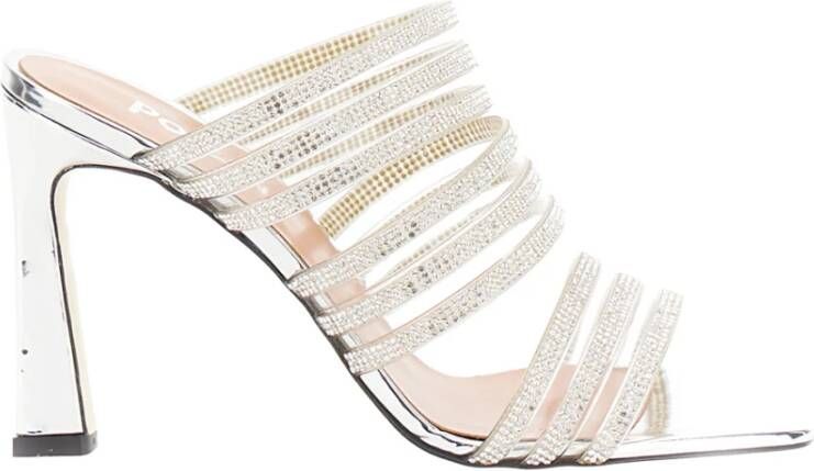 Pollini High Heel Sandals Gray Dames