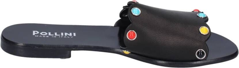 Pollini Leren Dames Sandalen Black Dames