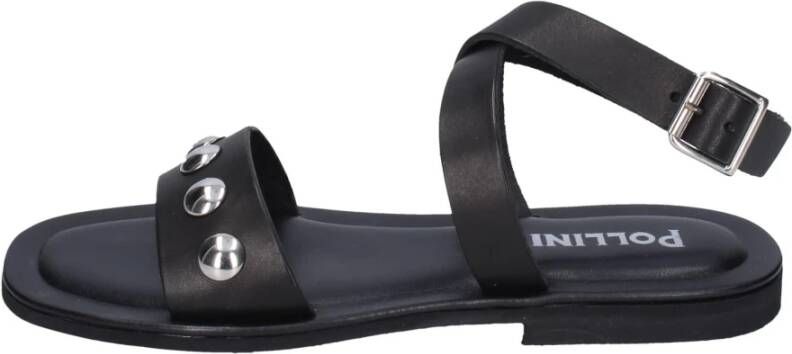 Pollini Leren Damesandalen Stijlvol Comfortabel Black Dames