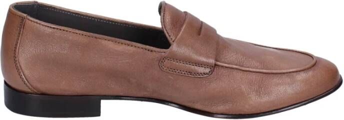 Pollini Leren Heren Loafers Brown Heren