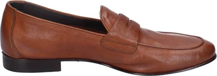 Pollini Leren Heren Loafers Schoenen Brown Heren