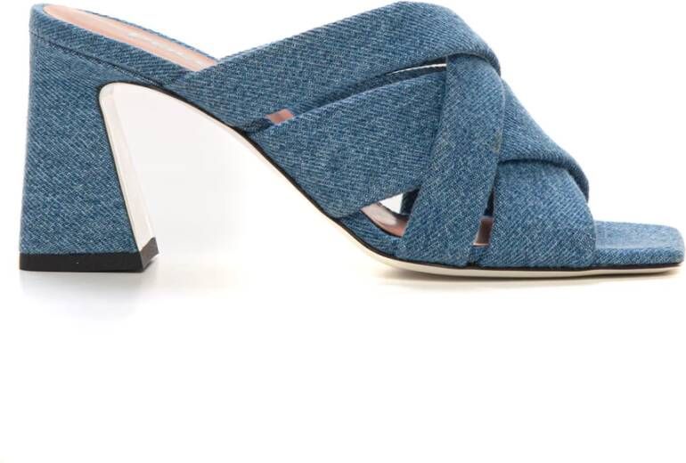 Pollini P-denim Sandals Blue Dames