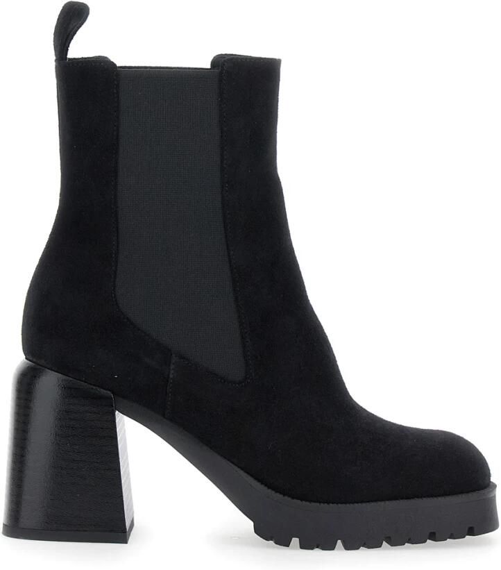 Pollini Elastische Band Blokhak Enkellaarsjes