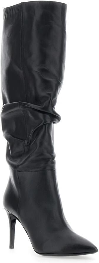 Pollini Zwarte Leren Dameslaarzen