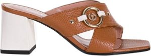 Pollini Sliders Bruin Dames