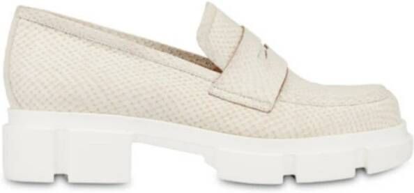Pollini Stijlvolle Comfortabele Mocassins voor Vrouwen Gray Dames