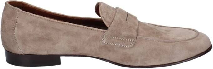Pollini Suede Loafers voor Mannen Brown Heren