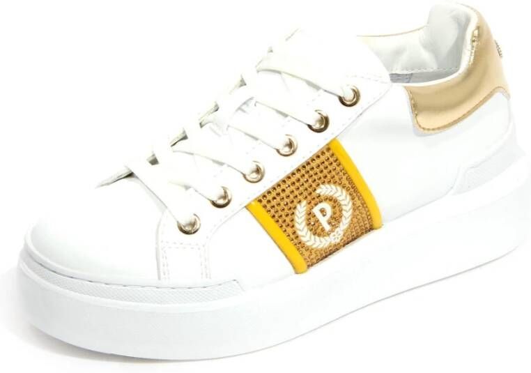 Pollini Vegan Leren Sneakers met Strass