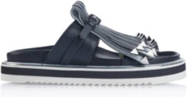 Pollini Zwarte damessandalen stijlvol en comfortabel