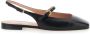 Pollini Zwarte Leren Slingback Ballerina's Black Dames - Thumbnail 1