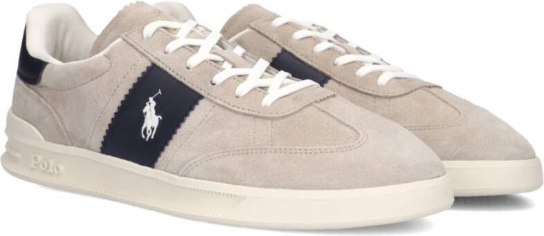 Polo Ralph Lauren Beige Suede Heritage Area Sneakers Beige Heren