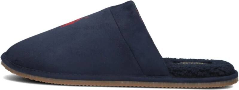 POLO RALPH LAUREN Ralph Lauren Pantoffels Heren Klarence Maat: 42 Materiaal: Suèdelook Kleur: Blauw
