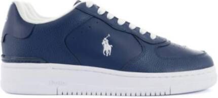 Ralph Lauren Heritage Court II Heren Sneakers Schoenen Sportschoenen Leer Navy Blauw