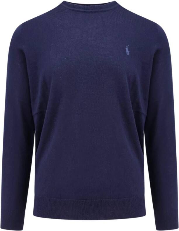 Polo Ralph Lauren Blauwe Trui met Ribboord