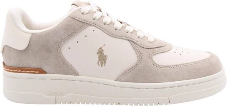 POLO RALPH LAUREN Ralph Lauren Lage Sneakers Masters Court Low Top Maat: 48 Materiaal: Suède Kleur: Beige - Foto 5