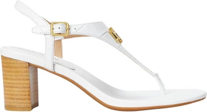 Polo Ralph Lauren Flat Sandals White Dames