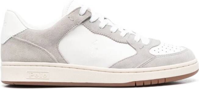Polo Ralph Lauren Grijze Fog Lage Top Kant Sneakers Gray Heren