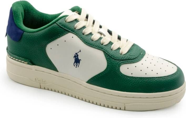 POLO RALPH LAUREN Ralph Lauren Lage Sneakers Heren Masters Crt Maat: 44 Materiaal: Leer Kleur: Wit - Foto 2