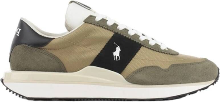 Polo Ralph Lauren Groene Sportieve Textiel Sneakers voor Mannen Multicolor Heren