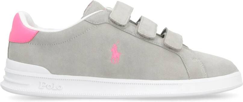 Polo Ralph Lauren Lage Suede Sneakers met Contrasterende Hak