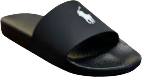 Polo Ralph Lauren Pool Slide Sandalen Schoenen black white maat: 42 beschikbare maaten:41 42 46