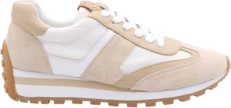 LAUREN RALPH LAUREN Lage Sneakers Dames Franky Maat: 42 Materiaal: Leer Kleur: Beige - Foto 8