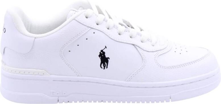 POLO RALPH LAUREN Ralph Lauren Lage Sneakers Masters Court Low Top Leatherlook Wit
