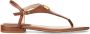 Polo Ralph Lauren Casual Camel Leren Dames Sandalen Brown Dames - Thumbnail 1