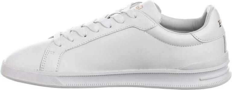 Lauren Ralph Lauren Sneakers van leer met reliëflogo - Foto 6