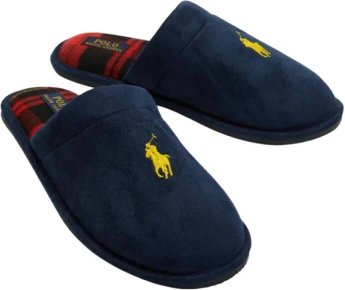 Polo Ralph Lauren Stijlvolle Instap Pantoffels met Memory Foam Zool Blue Heren - Foto 3