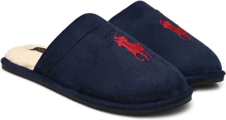 Ralph Lauren Comfortabele en stijlvolle Klarence pantoffels Blauw Heren