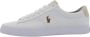 Ralph Lauren Sneakers van een mix van textiel en leer met logostitching - Thumbnail 10