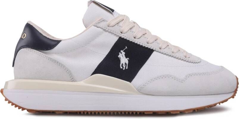 Polo Ralph Lauren Witte Hunter Navy Leren Schoenen White Heren