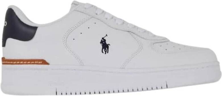 POLO RALPH LAUREN Ralph Lauren Lage Sneakers Heren Masters Court Low Top Maat: 48 Materiaal: Leer Kleur: Wit - Foto 8
