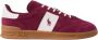 Polo Ralph Lauren Sportieve Bordeauxrode Suède Heren Sneakers Red Heren - Thumbnail 10