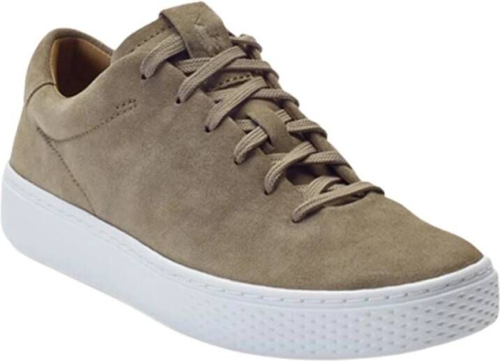 Polo Ralph Lauren Sportieve Rechtbank Sneakers Beige Dames