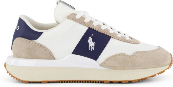 Polo Ralph Lauren Stijlvolle Sneakers in Marineblauw en Beige