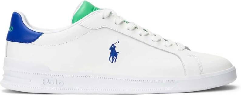 Ralph Lauren Witte Leren Heritage Court II Sneakers White Heren