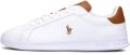 Polo Ralph Lauren sneakers van echt leer met logodetails - Wit