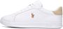 Polo Ralph Lauren Witte lage sneakers met beige hielkap - Thumbnail 2