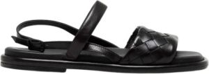 Pomme D'or Platte sandalen Zwart Dames